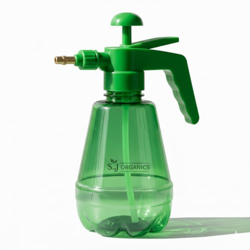 S.J Organics Manual Hand Pressure Garden Sprayer Pump with 1.5L Capacity, Adjustable Br…