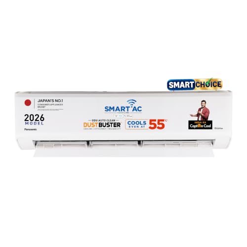 Panasonic 1.5 Ton 5 Star Premium Wi-Fi Inverter Smart Split AC (Matter/MirAIe, AI, Dust…