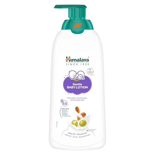 Himalaya Gentle Baby Lotion 700ml | with Almond oil, Olive oil, Country Mallow | No.1 D…