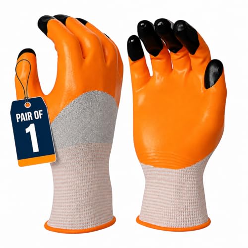 Soft Grip Gardening Gloves Latex Coated – Anti-Slip Thorn Resistant Safety Work Gloves…