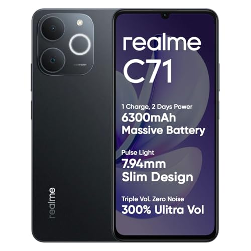 realme C71 4G Smartphone 4+64GB Black