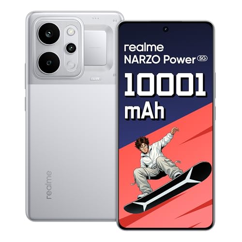 realme NARZO Power 5G (Titan Silver,8GB+256GB) 10001mAh Power. Stay Unstoppable. | 144H…