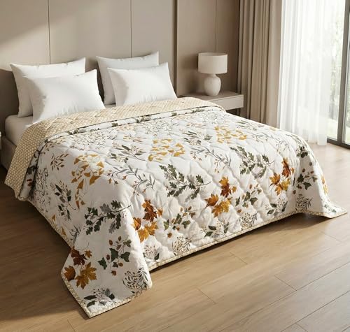 BSB HOME Ultrasonic Quilted AC Comforter 220 GSM|Premium Microfiber Reversible All Seas…