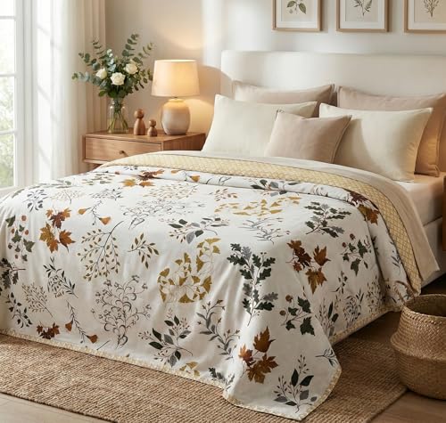 VAS COLLECTIONS Cotton AC Blanket for Double Bed (220×230 cm) | Reversible Soft Lightwe…