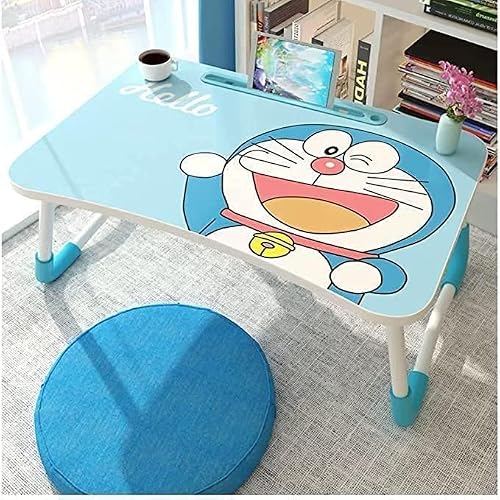 RIVATR Stylish Multi-Purpose Portable Laptop Table, Foldable Wooden Desk for Bed Tray,…