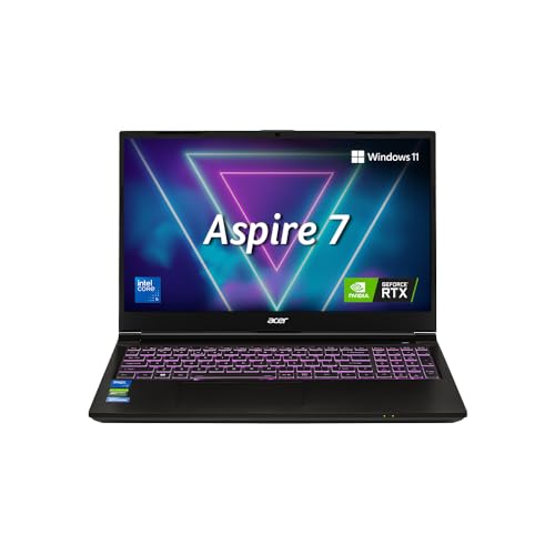 acer Aspire 7, Intel Core 5-210H Processor, NVIDIA GeForce RTX 3050 6GB GDDR6, 16 GB, 5…