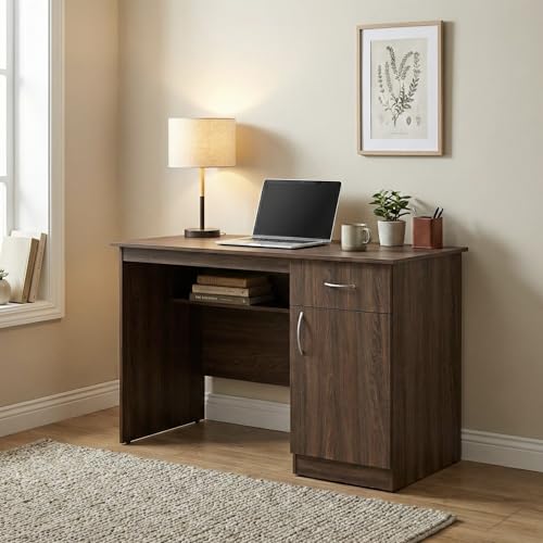 Andca Magnus Executive Office Desk with Drawer & Storage Cabinet, Large Study Table for…