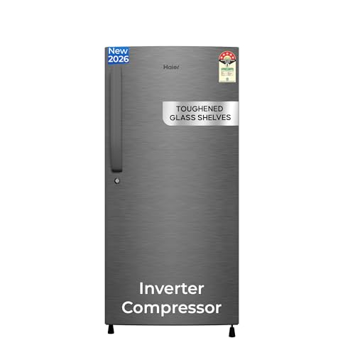 Haier 190 L 5 Star Direct Cool Inverter Single Door Refrigerator with Fast Ice Making,…