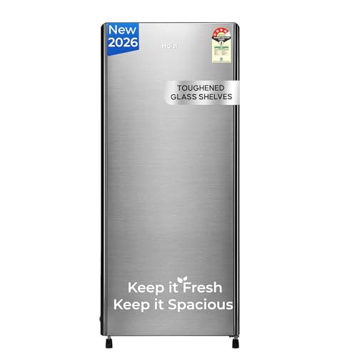 Haier 190 L 4 Star Direct Cool Single Door Refrigerator with Fast Ice Making, Easy Clea…