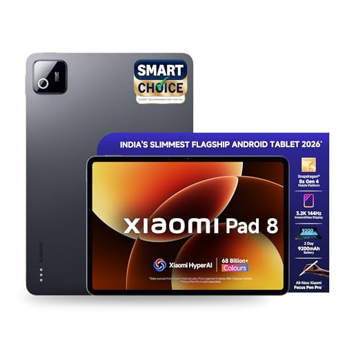 Xiaomi Pad 8, 11.2 -inch (28.44 CM), LCD 3.2K, 8GB RAM, 128GB ROM, Wi-Fi, Quad Speakers…