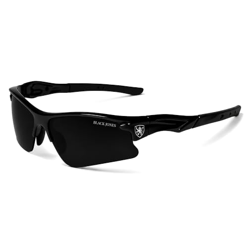 Black Jones Sports Sunglasses for men and women Cycling Mountain Travelling Cricket Tre…