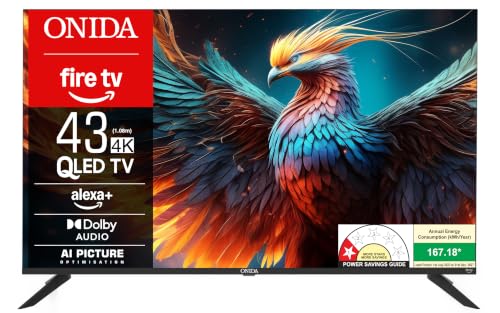 Onida 108 cm (43 inch) QLED Ultra HD 4K Smart Fire TV Q43UFD