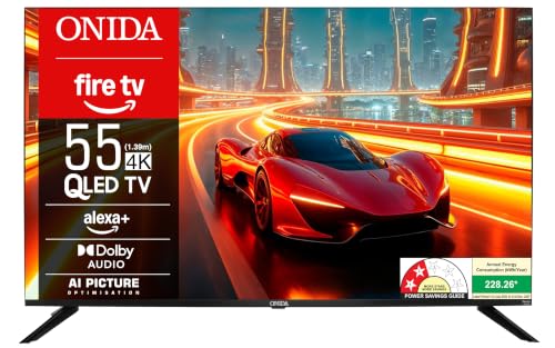 Onida 139 cm (55 inches) QLED Ultra HD 4K Smart Fire TV Q55UDI