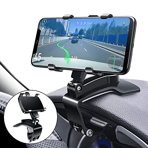MAPPERZ Universal Car Phone Mobile Holder Stand, Dashboard and Desk Mount with 360° Rot…