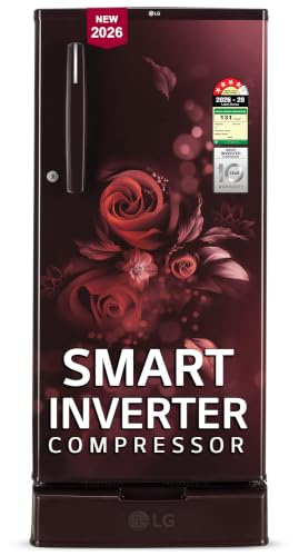 LG 185 L, 4 Star, Smart Inverter, Direct Cool Single Door Refrigerator (GLD1945ZOSE, Sc…