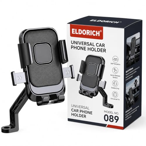 ELDORICH XY-089 Bike Mobile Phone Holder Stand with 360° Rotation & One-Click Lock | Cr…