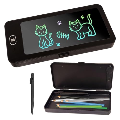 2-in-1 Pencil Box with LCD Writing Pad for Kids | Digital Drawing Tablet with Erase But…