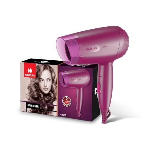 Havells 1000W Foldable Hair Dryer|Blow Dry for Men & Women|2 Temperature Settings|Trave…
