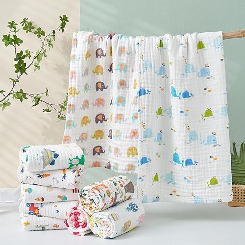 Baby Bath Towel for New Born | Soft Cotton Muslin Bath Towel | Baby Cotton Towel for Ne…
