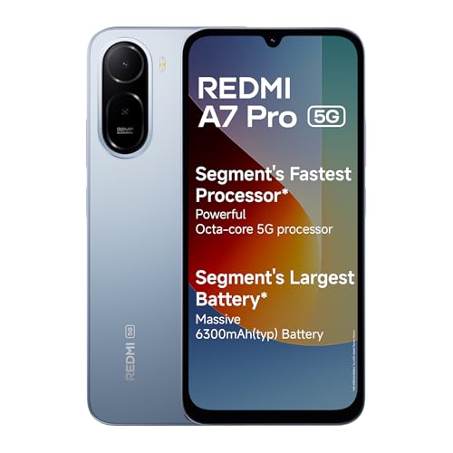 REDMI A7 Pro 5G (Mist Blue, 4GB RAM,128GB Storage) | Segment's Fastest Processor | Segm…