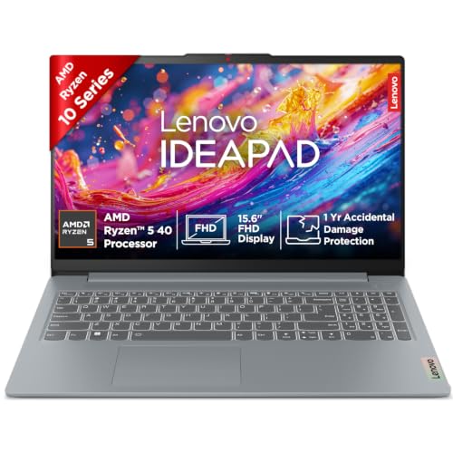 Lenovo IdeaPad Slim 3, AMD Ryzen 5 40, 16GB RAM, 512GB SSD, FHD Thin and Light Laptop,…