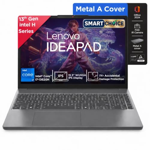 Lenovo IdeaPad Slim 3 Smartchoice 13th Gen, Core i7-13620H, 16GB RAM, 512GB SSD, WUXGA…