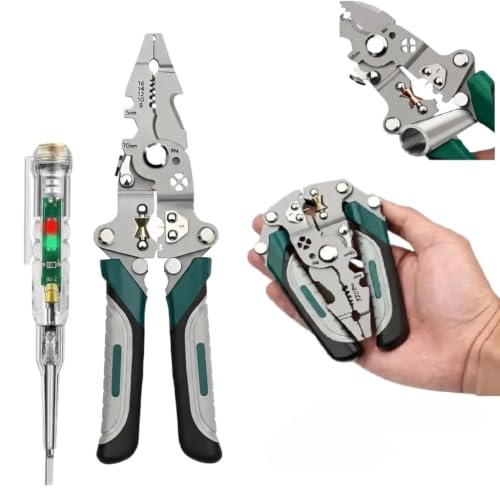 2026 Latest Wire Stripper & Tester Combo Set All in One Multifunction Stainless Steel W…