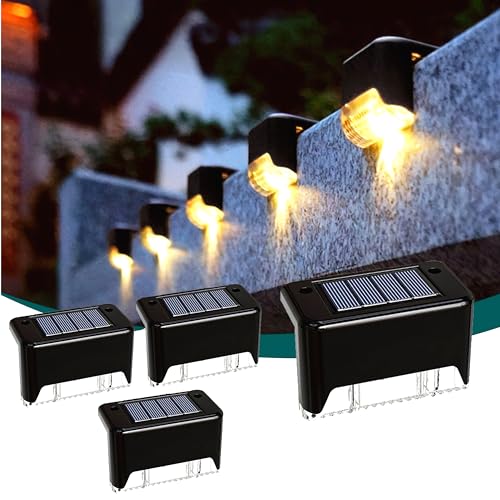 BRITSPEAR Solar Light Outdoor Garden Waterproof Stair Deck Pool Patio Fence Gate Yard F…