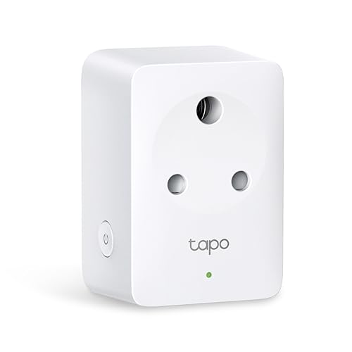 Tapo P116M(1-Pack) 6A Mini Wi-Fi Smart Plug, Energy Monitoring & 4-Way Safety Protectio…