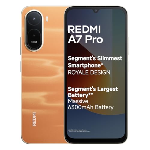 REDMI A7 Pro 4G (Sunset Orange, 4GB RAM, 64GB Storage) | Segment's Slimmest Smartphone…
