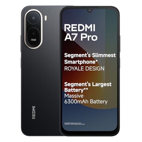 REDMI A7 Pro 4G (Black, 4GB RAM, 64GB Storage) | Segment's Slimmest Smartphone | Segmen…