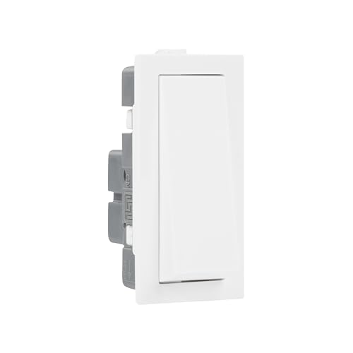 Indo Asian Elvira 1 Way Electric Wall Switch, 6A, White