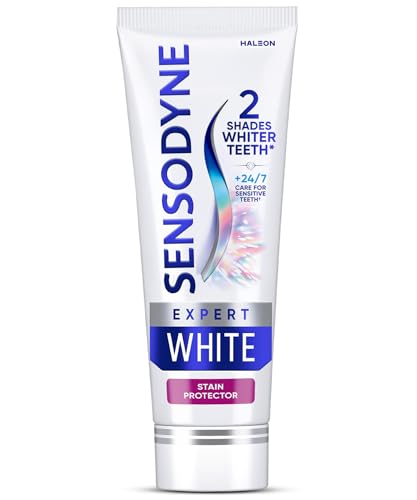 Sensodyne Expert White | Teeth Whitening Toothpaste | 2 Shades Whiter Teeth, 7X Stain R…