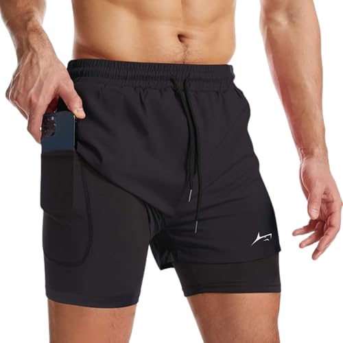 PROSHARX Apex Dual Shorts Advanced with Concealed and Secure Pockets & Towel/T-Shirt Ho…
