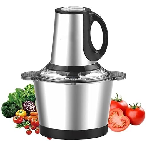 Yajunshi Electric Chopper 2L Stainless Steel | Heavy Duty Meat Grinder, Vegetable Chopp…