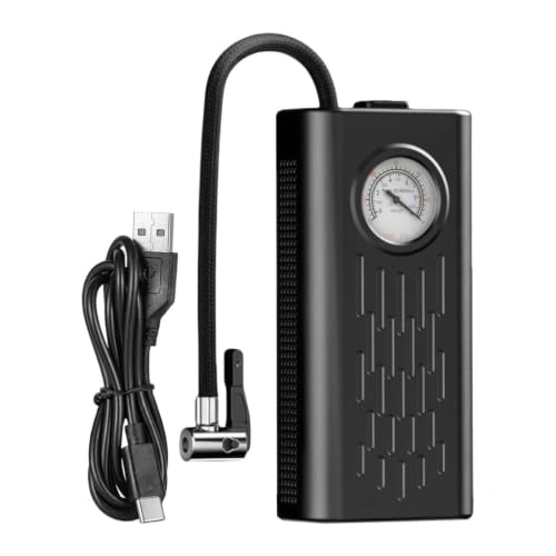 Portable Car Air Pump Digital Tyre Inflator with Pressure Gauge | Fast Air Compressor f…
