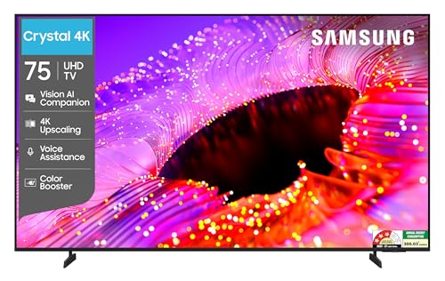 Samsung 75 inch (189cm) Crystal UHD 4K Vision AI 2026 Smart TV | 4K Upscaling | HDR10+…