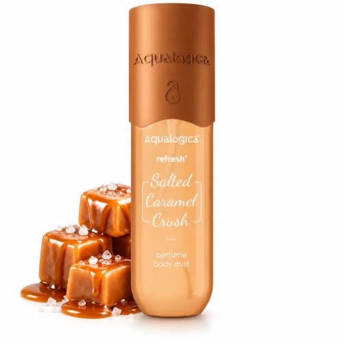 Aqualogica Refresh+ Perfume Body Mist - Salted Caramel Crush | Mouthwatering Gourmand S…