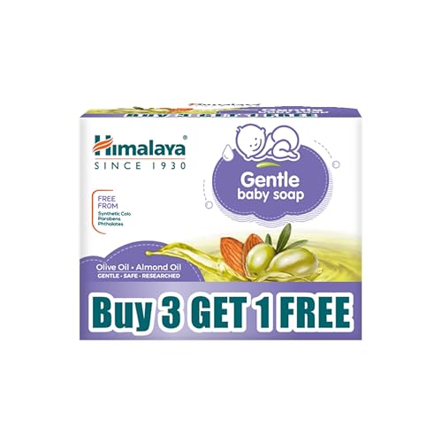 Himalaya Gentle Baby Soap for Newborns | No Post Bath Dryness | B3G1 FREE - 125g | Gent…