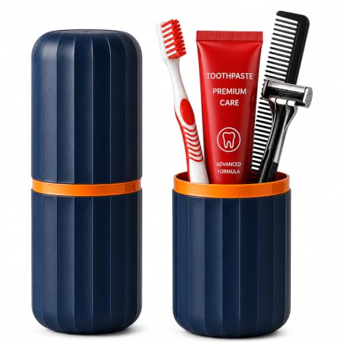 Bagla Ennterprises Travel Toothbrush Holder Case | Portable Toothbrush & Toothpaste Sto…
