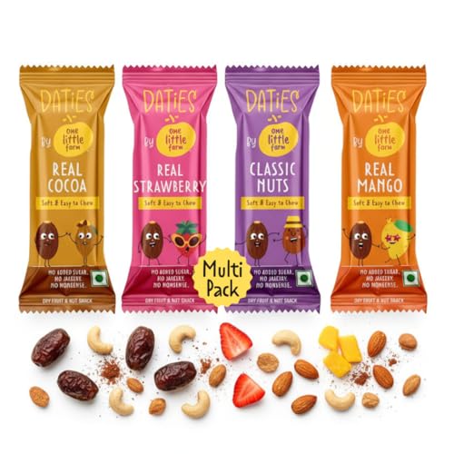 Daties by One Little Farm - Combo Pack Date Bites | Made with Dates, Cashew & Almond |…