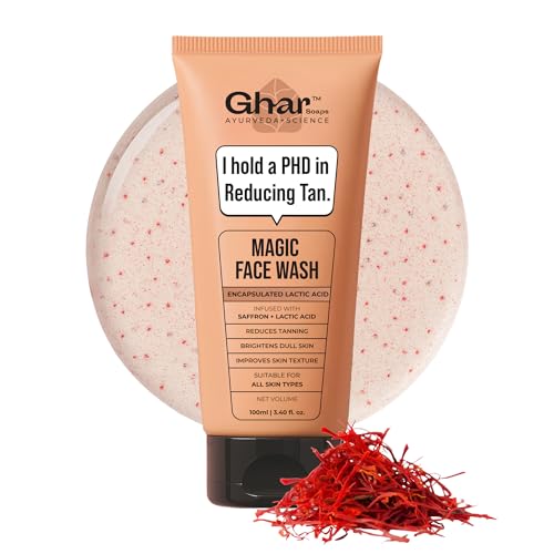 Ghar Soaps De-Tan Face Wash | For Tan Reducing, Brightening & Glowing Skin | With Sanda…