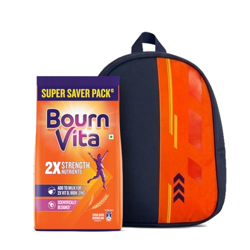 Bournvita Chocolate Nutrition Drink Pouch with Bagpack, 1 kg