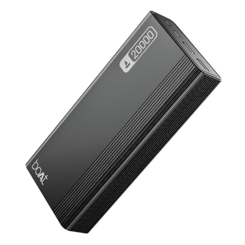 boAt (2026 Launch) Energyshroom PB401 20000 mAh 22.5W Fast Charging Power Bank (4X Outp…