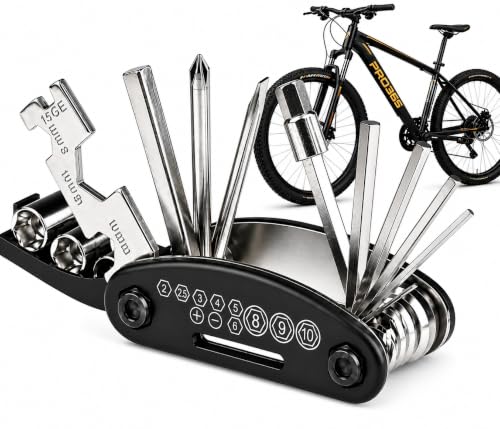 PRO365 16-in-1 Bicycle Repair Tool Kit | 1 Year Brand Warranty | Foldable Multitool wit…
