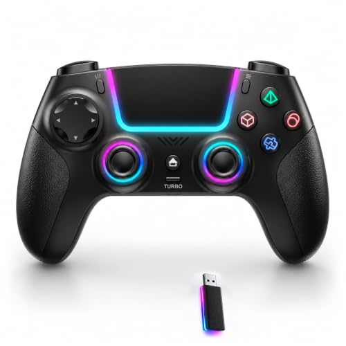 Ant Esports SuperPower RGB 3-Mode Wireless Gaming Controller,1000Hz HallSense Precision…