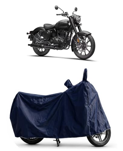 Shield Heavy Duty Bike Cover for Royal Enfield Classic 350 (Blue)
