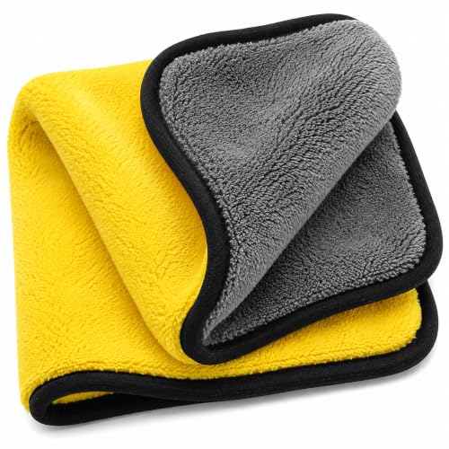 Fabrivosoft Microfiber Cloth 600 GSM 40 X 40 cms - 1 pcs for Car, Bike Cleaning and Det…