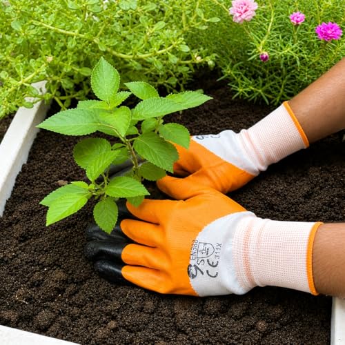 Bindian Garden Gloves for Gardening Work, Durable Hand Gloves for Home Garden Use, Esse…