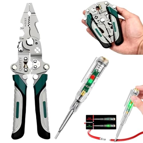 20-in-1 Multifunctional Stainless Steel Wire Cutter Foldable Wire Stripper Crimper Cabl…